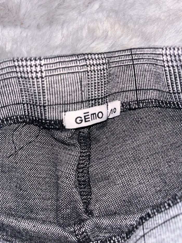 Pantalon fille à carreaux gémo 10 ans gris - photo numéro 3