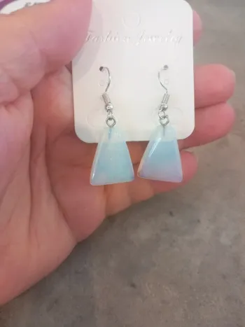 Boucles d'oreilles en quartz