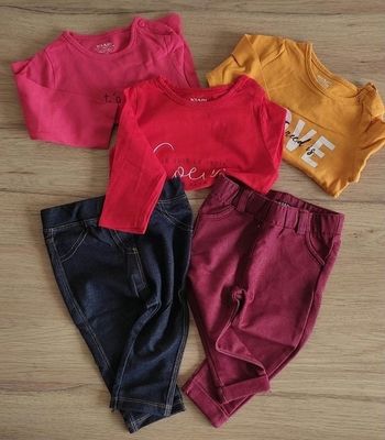Ensemble T-shirts/leggings 6 mois