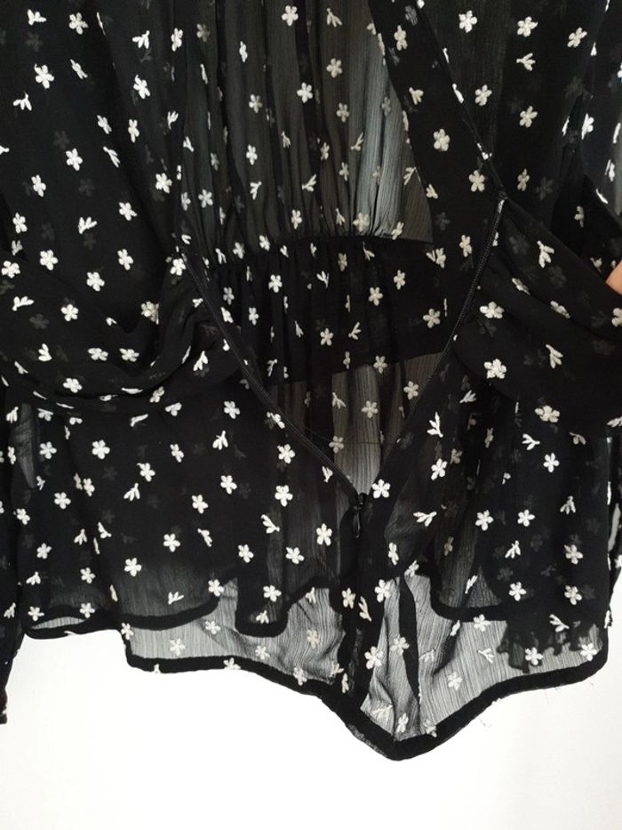 Blouse chemisier en transparence dos ouvert - photo numéro 7