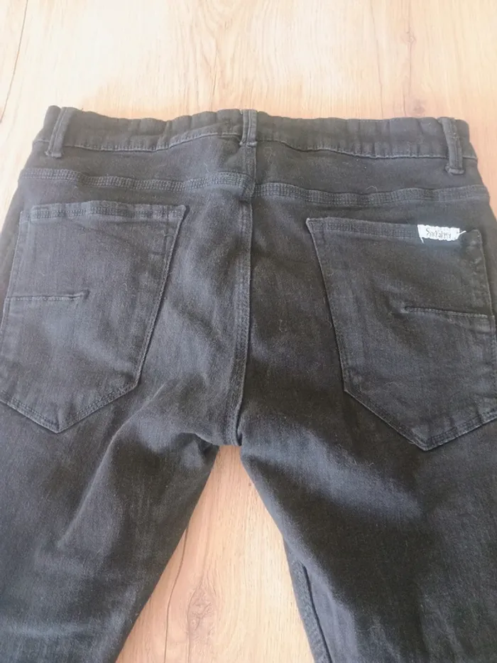 Jean noir skinny déchiré Six Values Denim – T38 - photo numéro 5