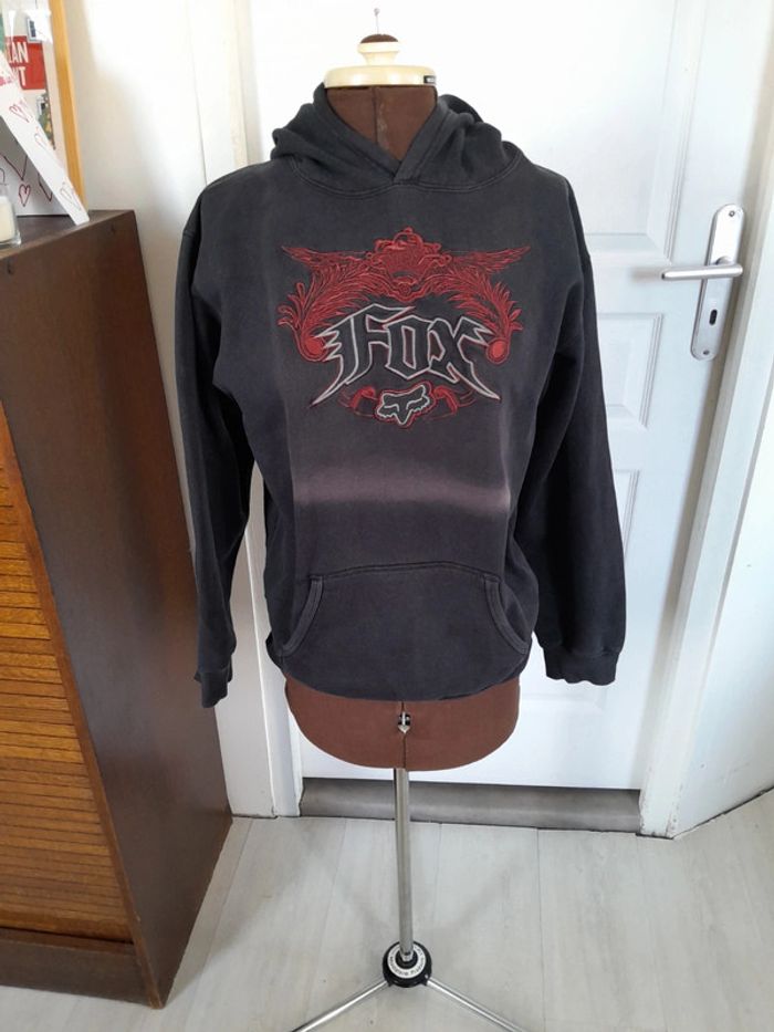 Sweat à capuche vintage fox deluxe