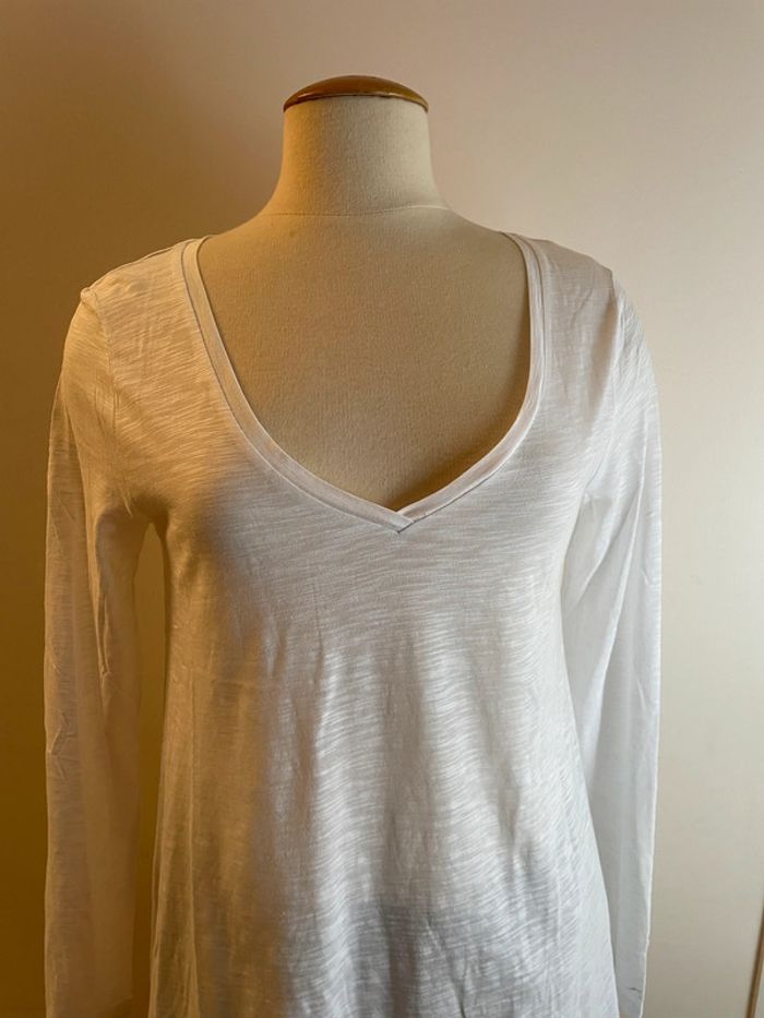 T-shirt blanc ample coton neuf BSB - photo numéro 5