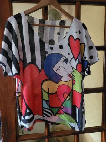 T-shirt aisselle a aisselle 60 cm