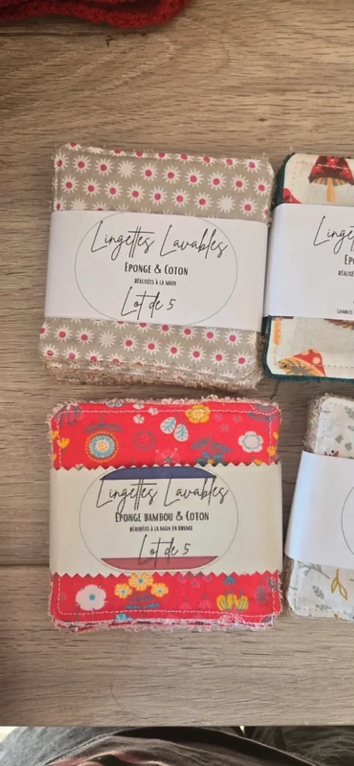 Lot de 5 lingettes éponge neuf
