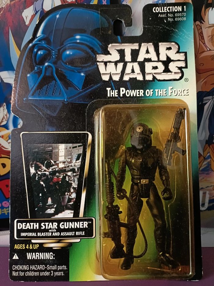 Star Wars 1996 Hasbro POTF 2 Death Star Gunner Japan Moc