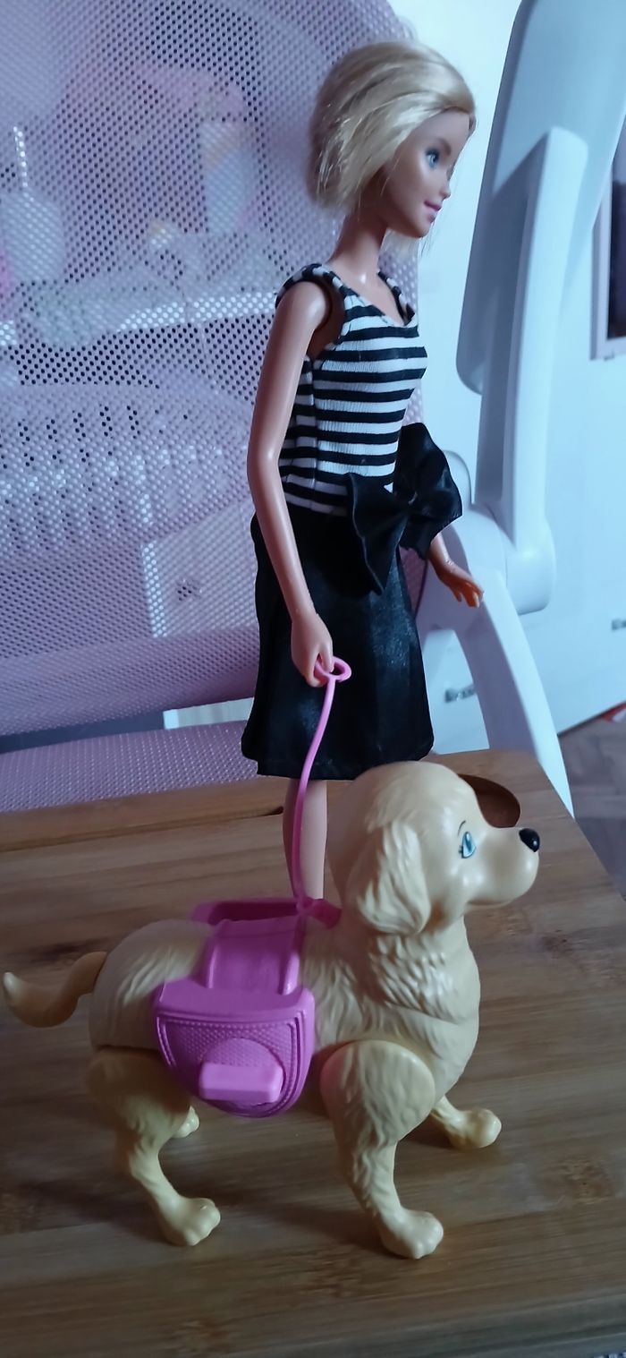 Barbie et son chien qui marche - photo numéro 2