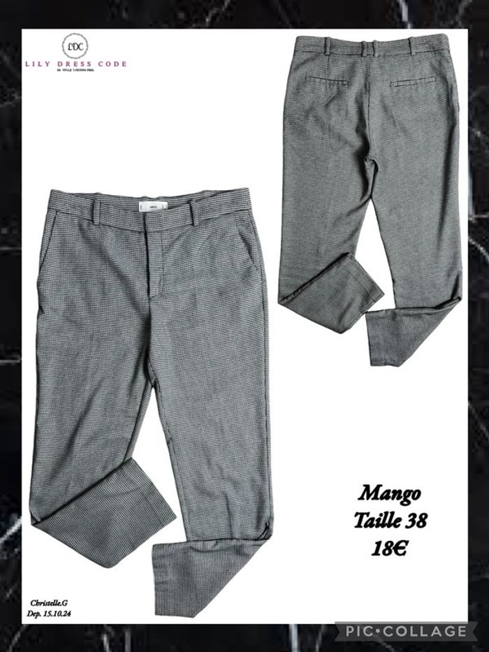 🖤Pantalon carreaux Mango – Taille 38 SOLDÉ -20% 🖤