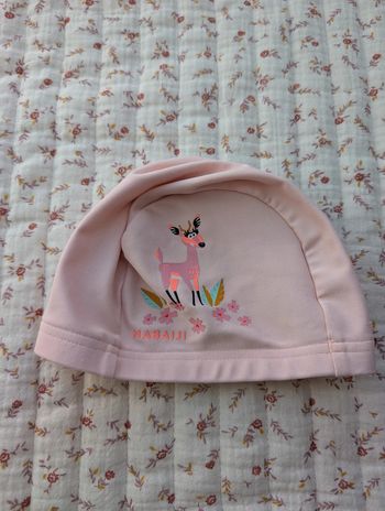 Bonnet de bain bébé en tissu Décathlon