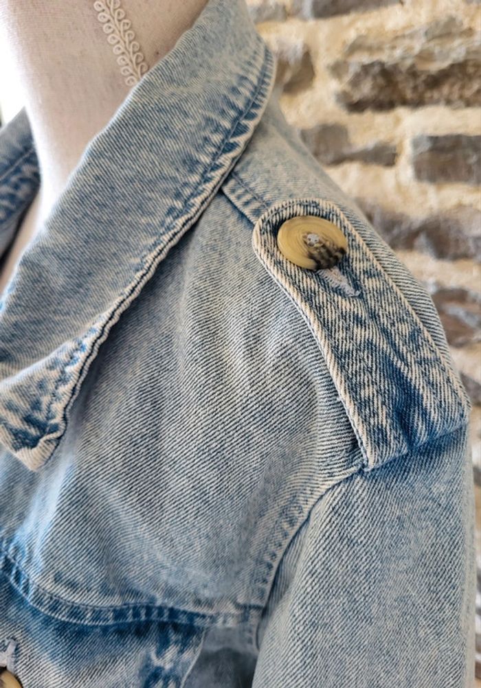 Veste en jean oversize bleue claire Denim Co Taille 44 46 - photo numéro 5