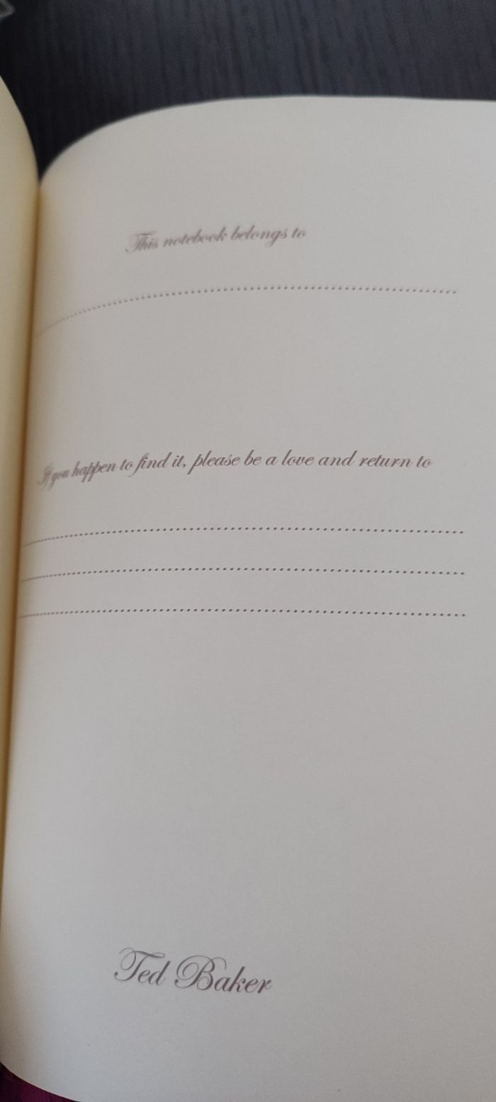 Agenda notes ted Baker - photo numéro 3