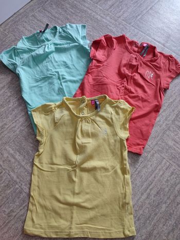 Lot de 3 t-shirts fille 18 mois