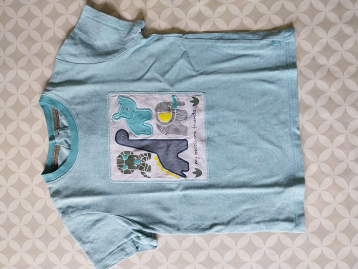 Tee-shirt dinosaure Obaïbi – 3 ans / 98 cm – état impeccable