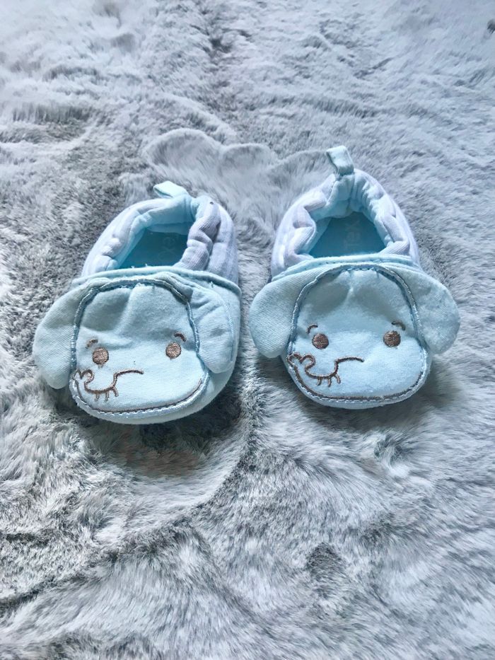 Chaussons bleus 18-19 (tex)