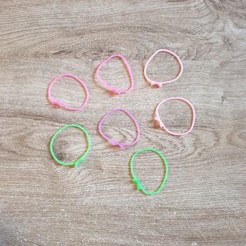 ⭐ Lot de 7 bracelets élastique avec nœuds #emyfleury_bijoux