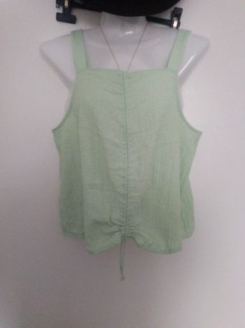 Joli Top  bohème vert d'eau