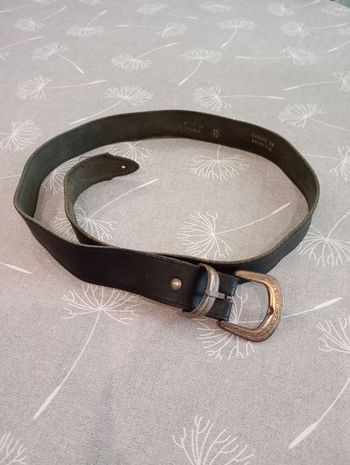 Ceinture noire cuir