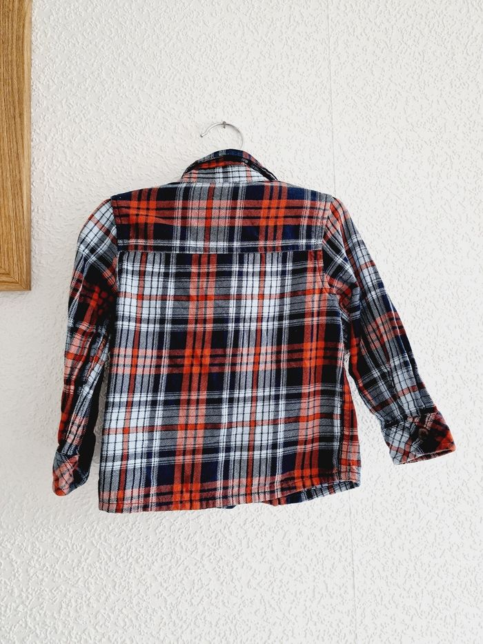 Name It - Ensemble chemise à carreaux, manches longues + pantalon jean (12 mois) - photo numéro 4