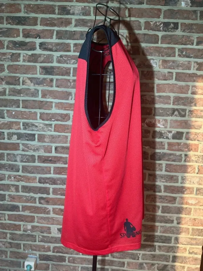 Maillot basketball réversible noir et rouge Spalding Taille XL/42 - photo numéro 10