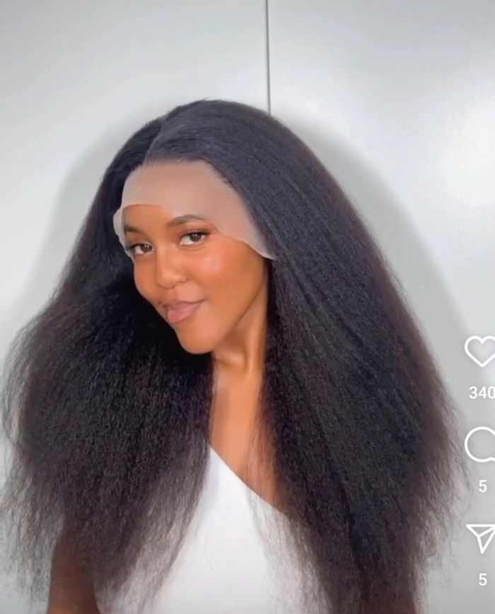 Perruque 13x4 lacewig yaki 60cm cheveux naturel