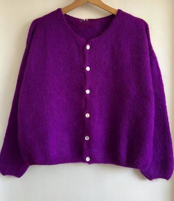 Gilet cardigan violine 