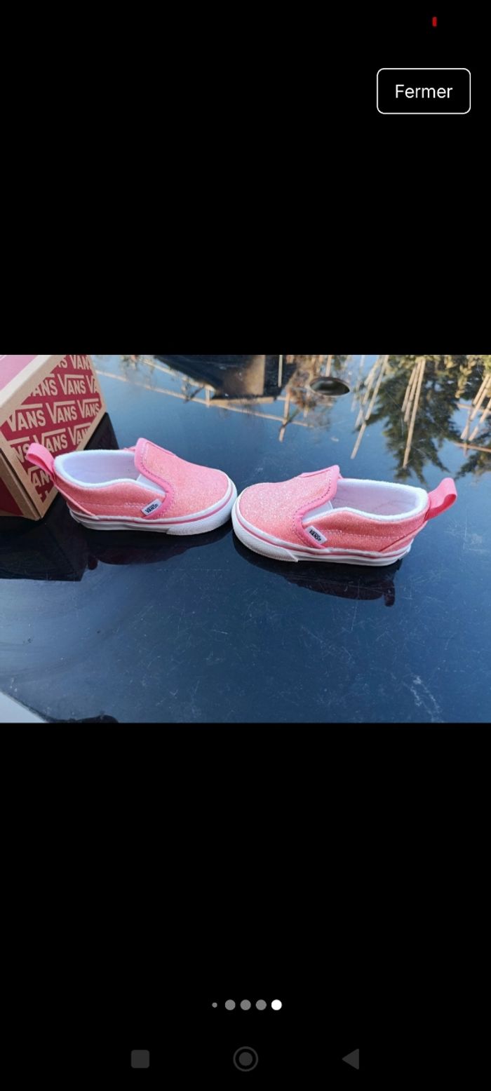 Vans  slip on v glitter pink - photo numéro 4