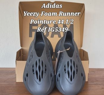 Adidas Baskets Yeezy Foam Runner Carbon Pointure 44 1/2 ou US 10- Réf IG5349- Neuf & Boite Origine