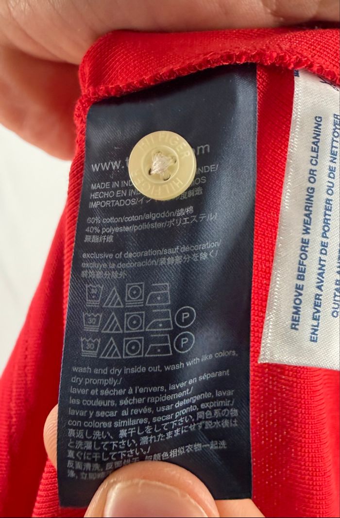 Polo Tommy Hilfiger Rouge S - photo numéro 5