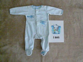 Pyjama bleu 1 mois