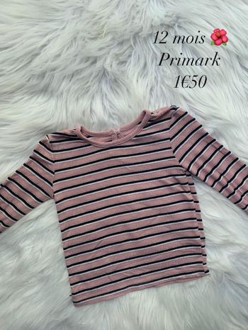 T-shirt 🌺 12 mois 🌺 Primark