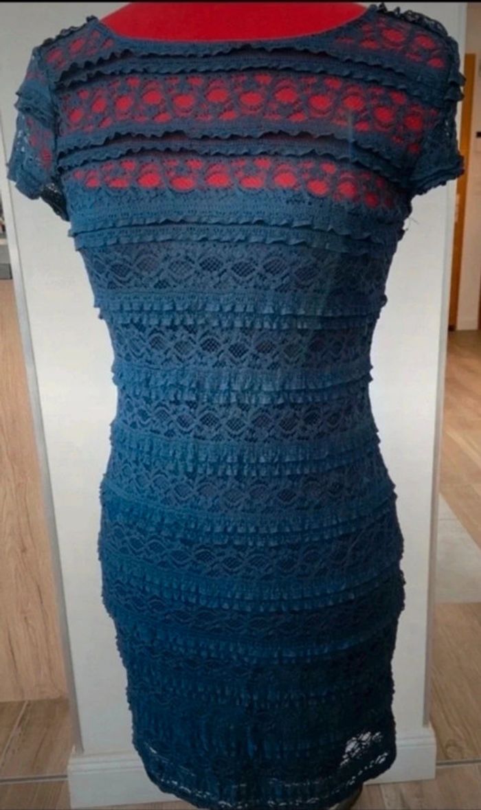 Robe moulante femme taille M Bleu marine - photo numéro 3