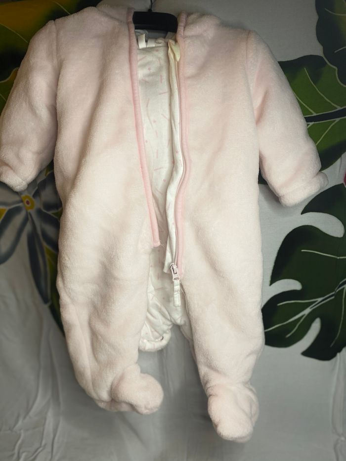 Combi-pilote rose clair (3 mois)