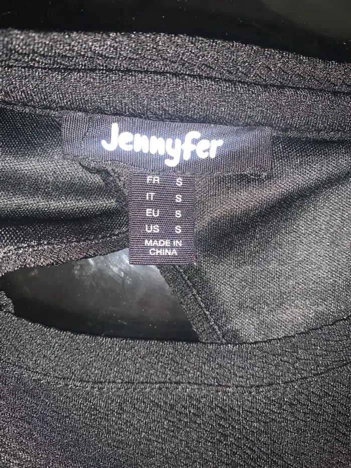 Blouse Jennyfer taille S dos nu noir manches courtes - photo numéro 7
