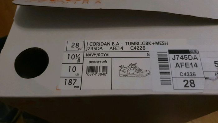 basket geox taille 28 marine - photo numéro 9