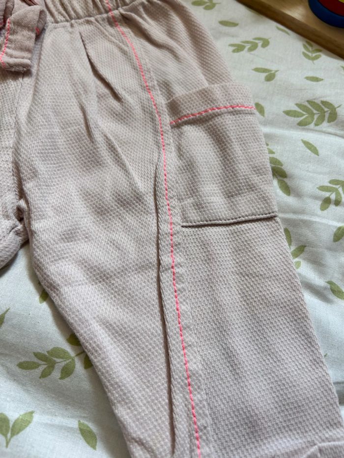 pantalon rose pâle zara 6 mois - photo numéro 3