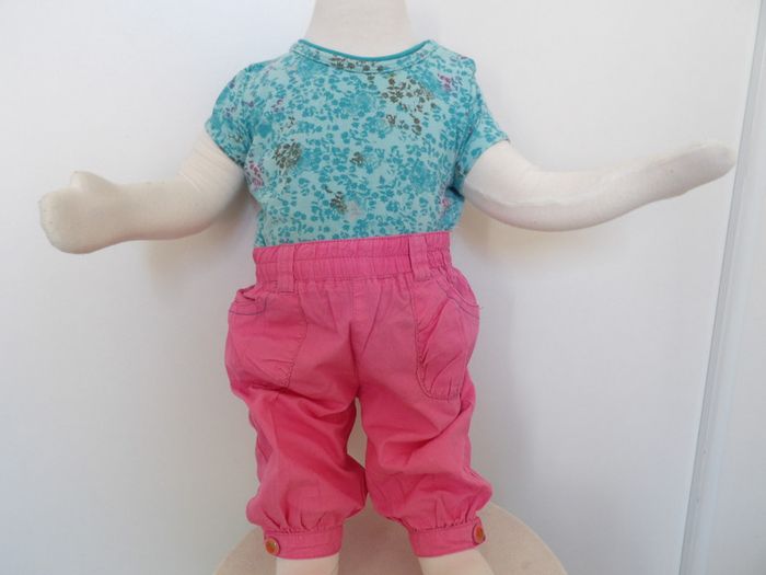 Pantalon rose coton - 12 mois - photo numéro 5