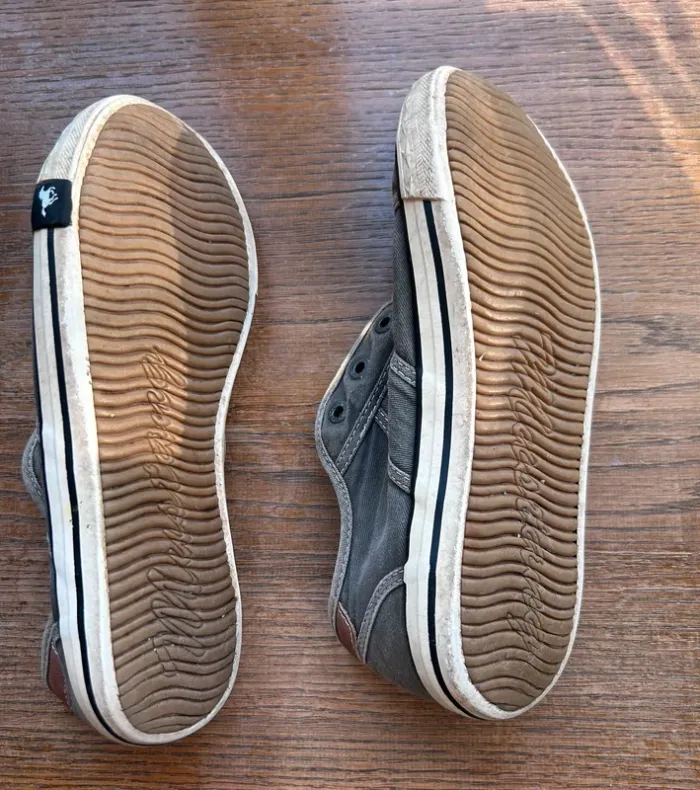 Baskets basses Mustang sans lacets - Gris/Kaki - T 37 - photo numéro 4