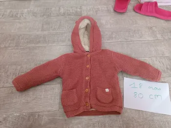 Manteau molletonné Kiabi 18 mois 80 cm