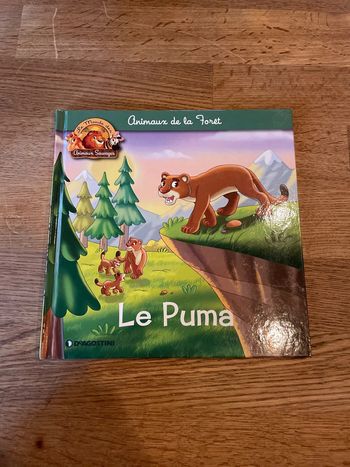 Livre Altaya Le monde des animaux Sauvages Animaux de la forêt Le puma