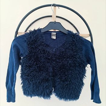 3 ans gilet bi matière tape a l'oeil