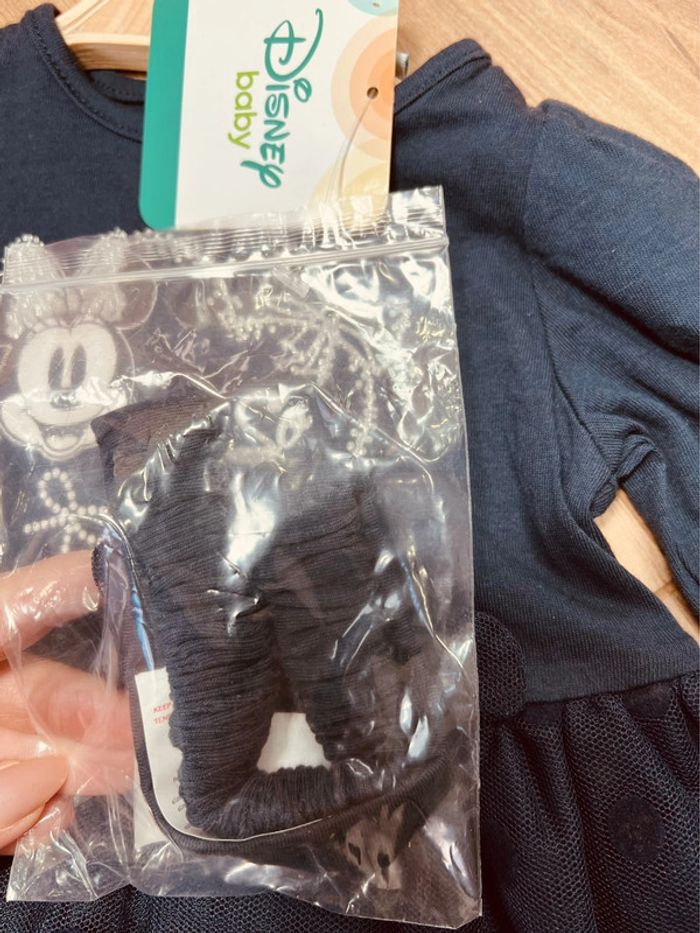 Taille 6 mois robe de fête fille Disney bleu marine * Minnie * 🎀 - photo numéro 4