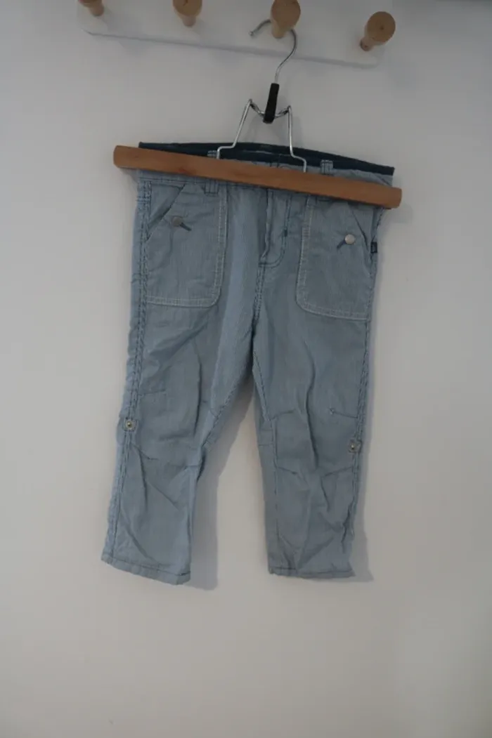 Ensemble haut Jean Bourget, pull Influx et pantalon Obaïbi 18 mois - photo numéro 2