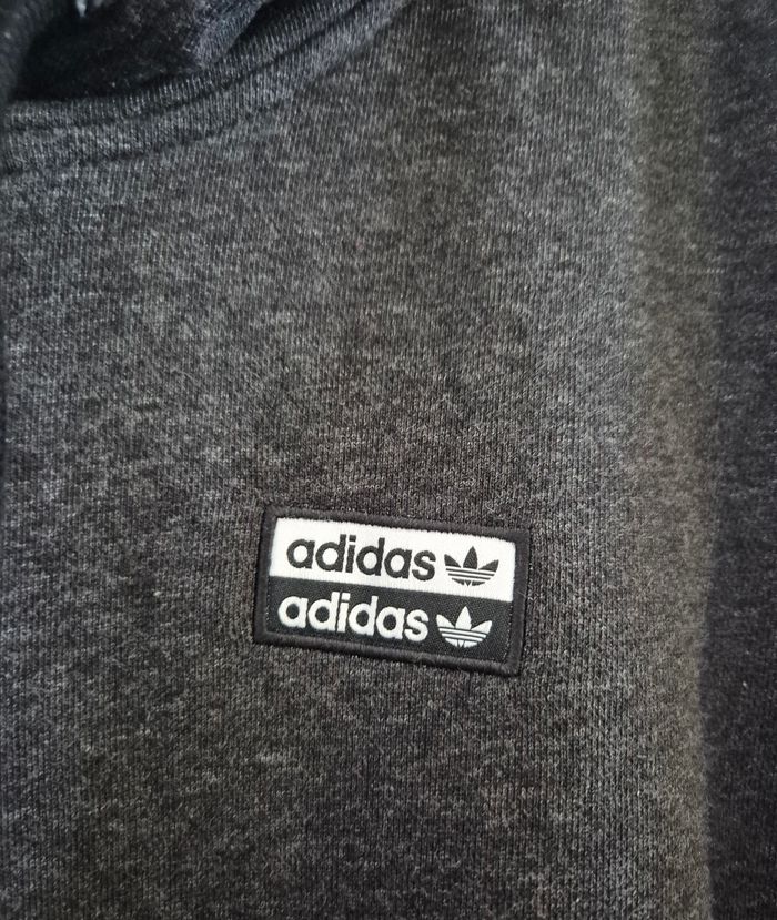 Sweat à capuche homme Adidas gris foncé Taille 38 - photo numéro 2