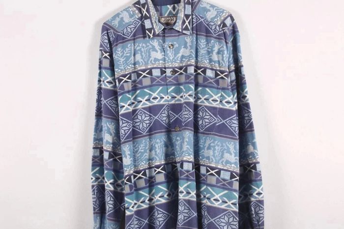 Superbe veste légère en coton vintage 80's unisexe (#23575) - photo numéro 4