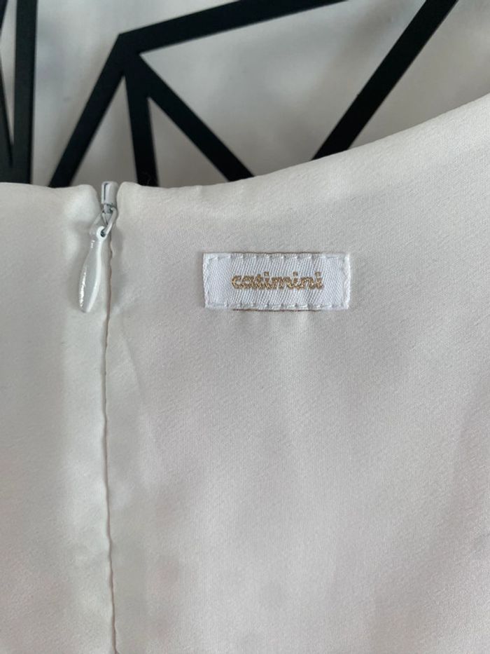 Superbe robe de cérémonie neuve catimini blanche et rose 14 ans - photo numéro 7