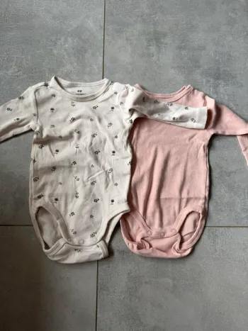 Lot de2 body bébé fille
