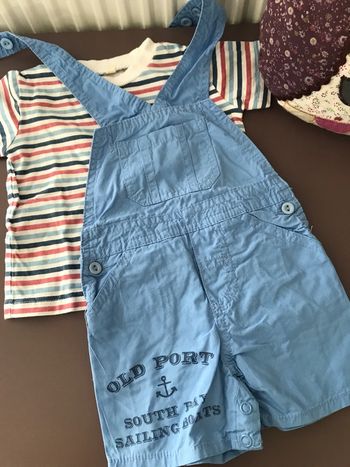 Ensemble salopette garçon 3 mois