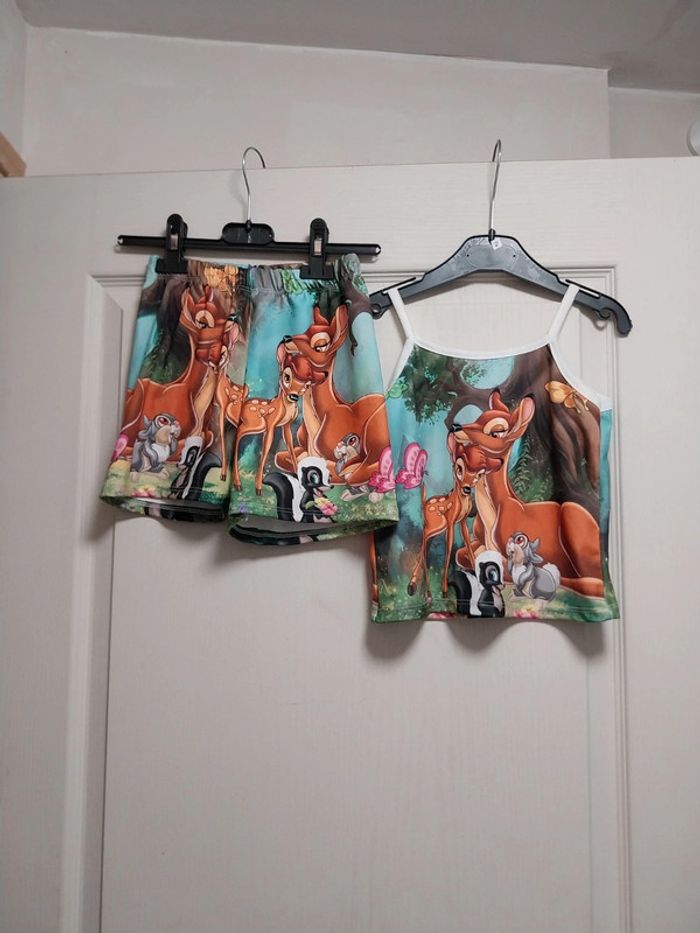 Ensemble short et Tee-shirt fille 6 ans