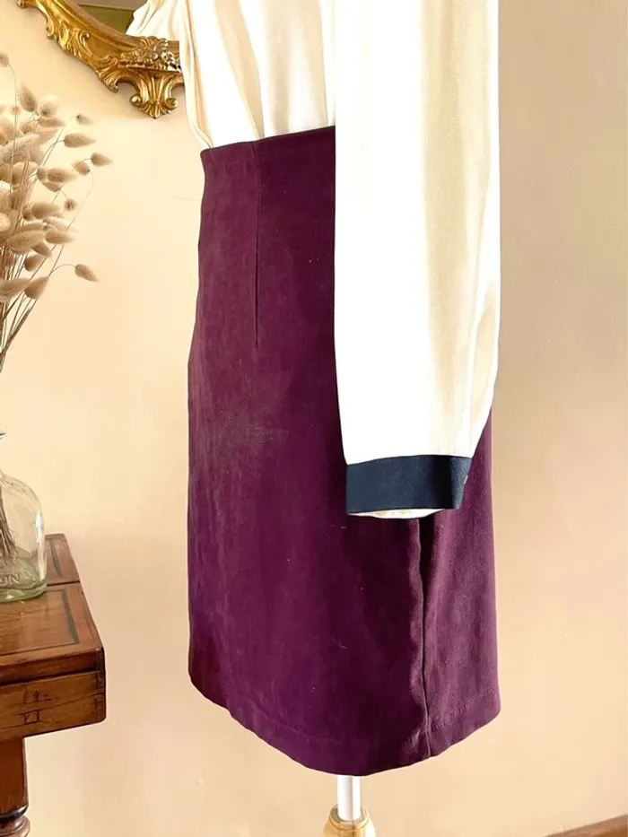 Sublime Jupe Vintage Kiabi - Bordeaux/Aubergine - Touché Pêche - photo numéro 6
