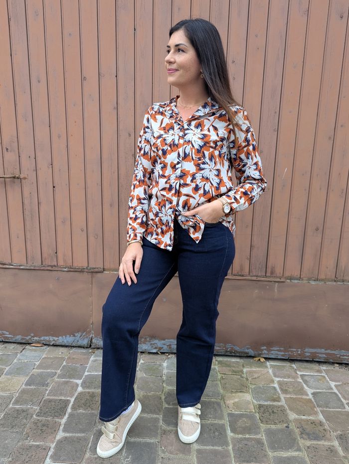 Chemise fleurie Berlin camel marine gris
Taille S/M - photo numéro 4